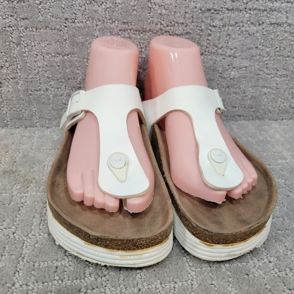 PAPILLIO By Birkenstock Gizeh Unisex Adults Size EU 37 US L6 M4 White Sandals. - Picture 7 of 12